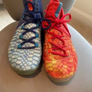 Nike KD Fire and Ice Sneakers with Textured Design